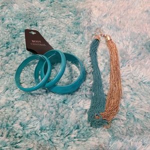 Turquoise Set, Necklace and bracelet